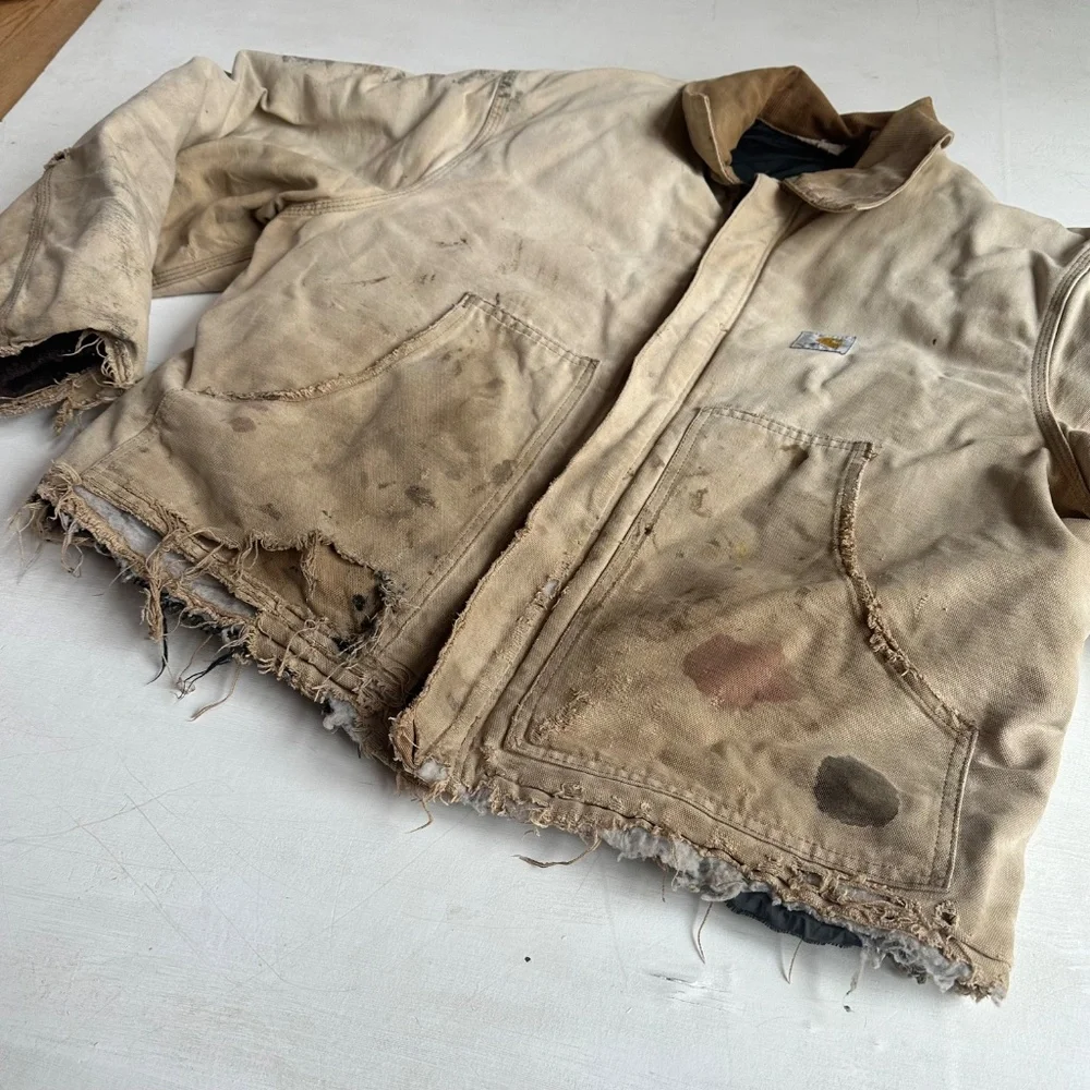 Carhartt Vintage Detroit Distressed Faded Arctic Insulated Jacket - Picture 7 of 9